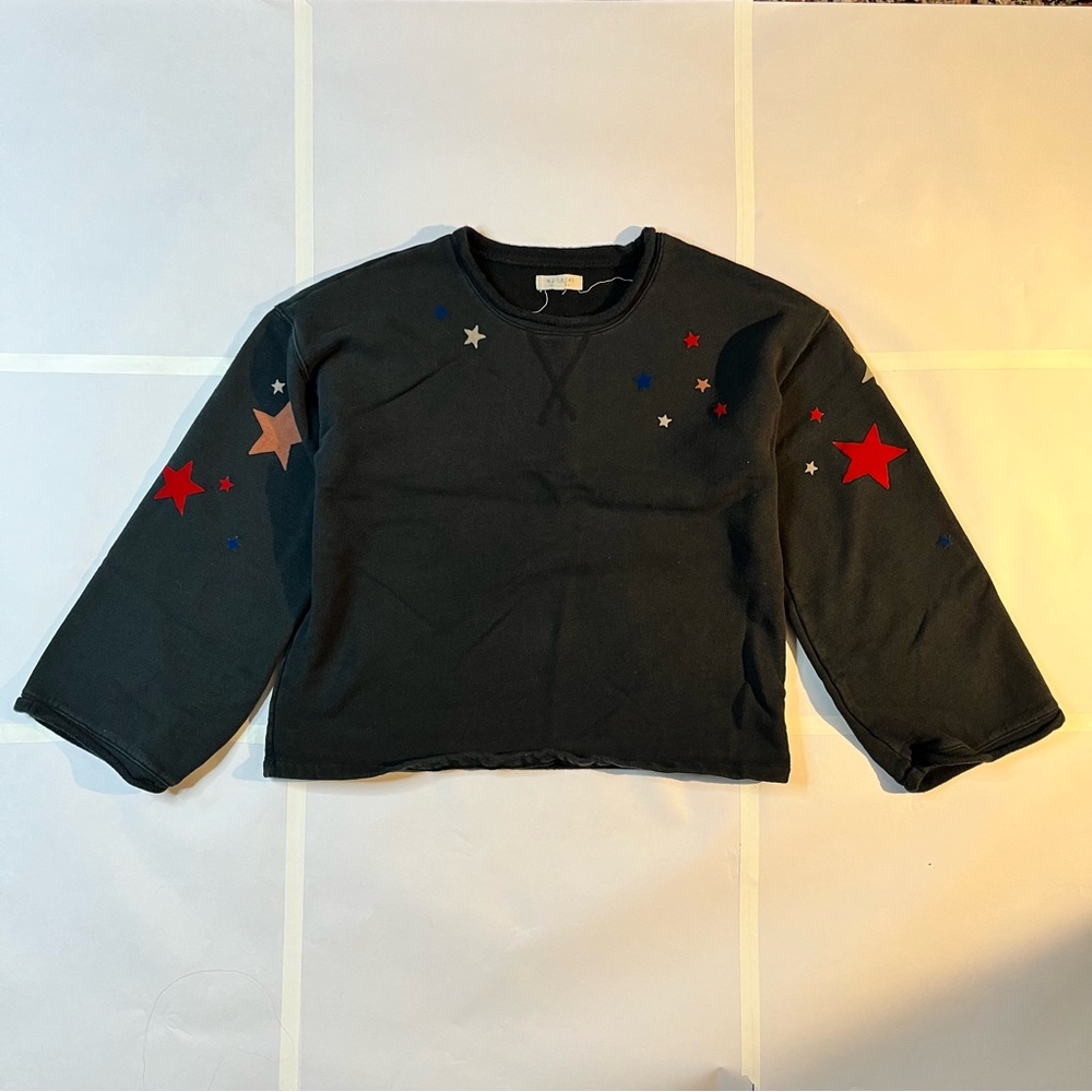 Madewell Appliqué Starry Night Sweatshirt - Black